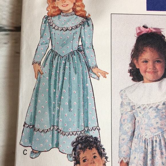 Vintage‎ 1989 Butterick Sewing Pattern 3261 Girl's Dresses Size 5-6-6X - Picture 2 of 12